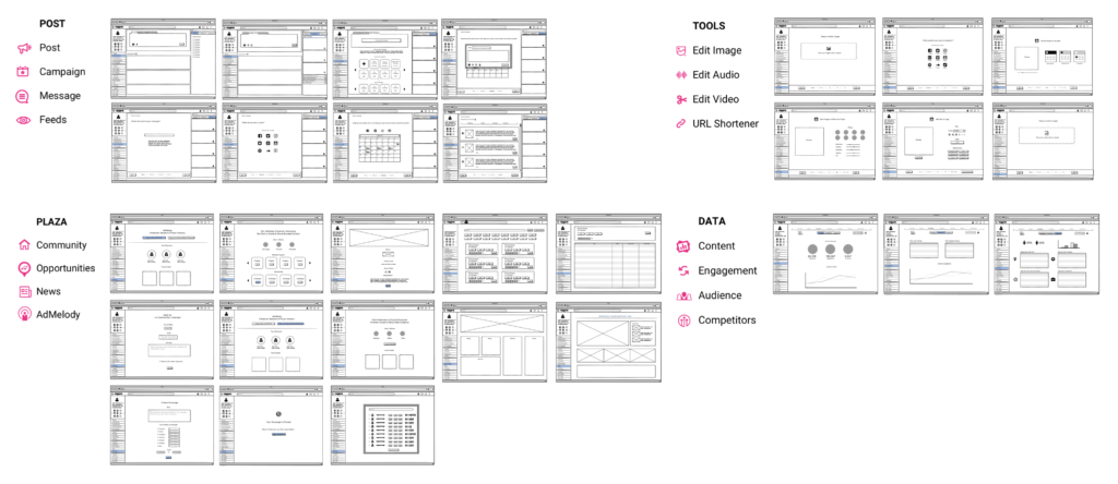 FanBase - Wireframe