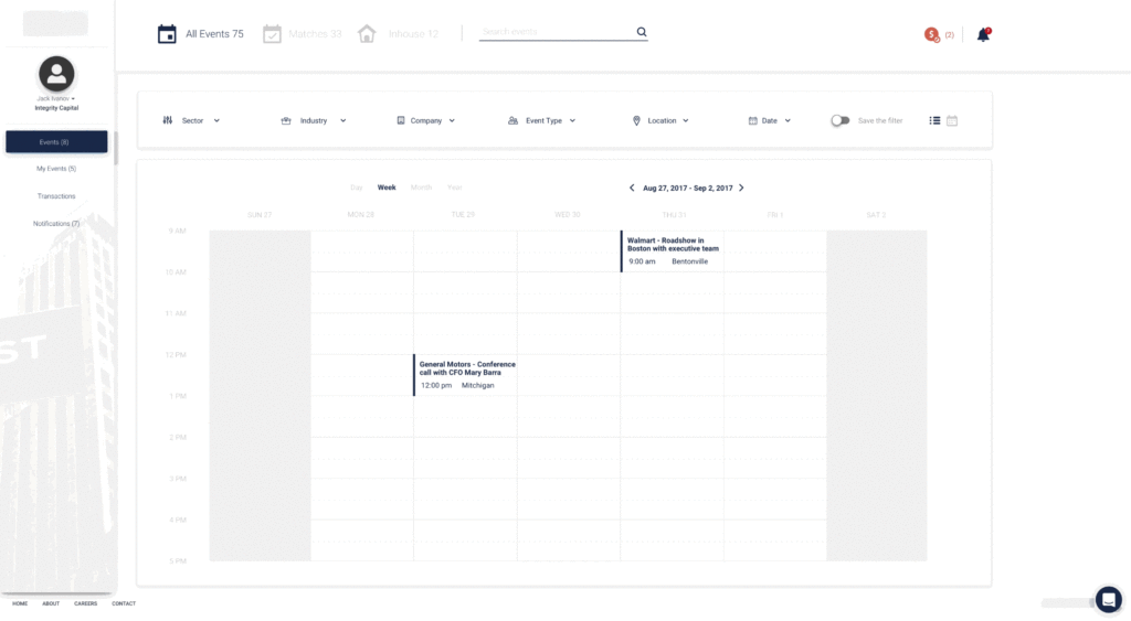 UX Project - Calendar View - Elise Fu